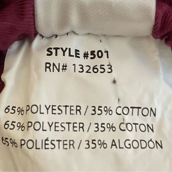 Spread Good Cheer Wine Burgundy Scrub Uniform Pants Size 2XL - Picture 9 of 9